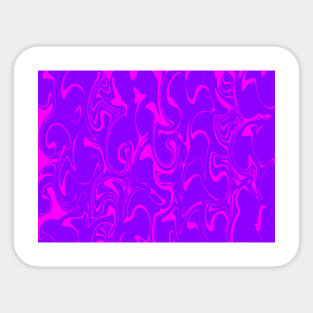 Marble Swirl Texture - Dark and Bright Purple Tones Sticker